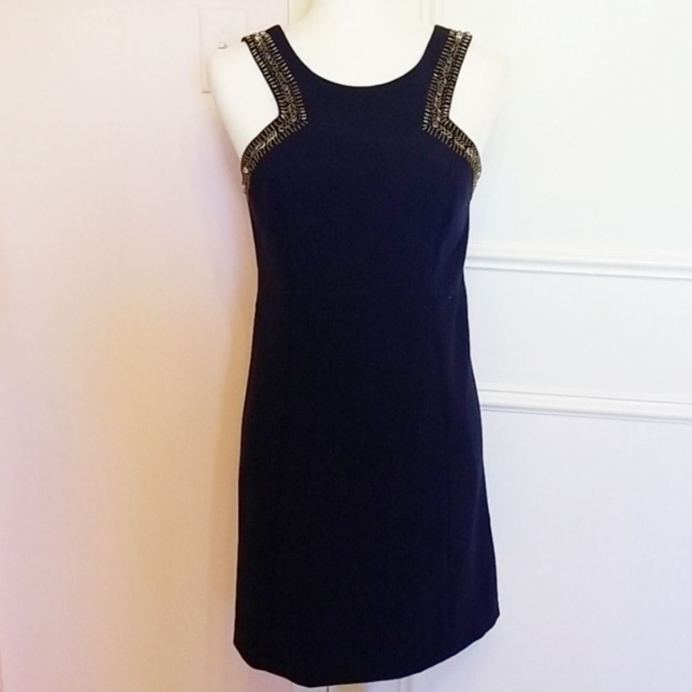 LILLY PULITZER navy beaded dress